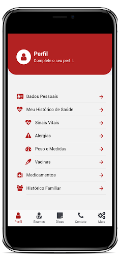 Android application Brasil Medicina Diagnóstica screenshort