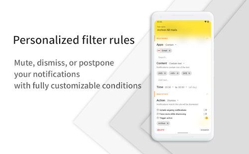 FilterBox notification manager Screenshot