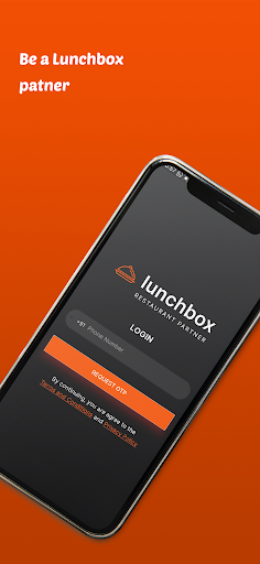 Android application Lunchbox Restaurant Partner screenshort