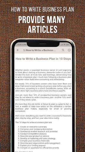 How To Write Business Plan screenshot 1
