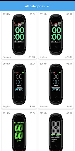 Mi Band 5 WatchFaces 2.1.0 screenshots 1