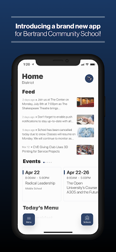 Android application Bertrand Community School screenshort
