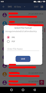 CallSmsBackUp And Restore