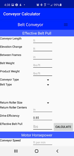 Conveyor Calculator