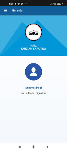 SIG e-Sign Screen 3