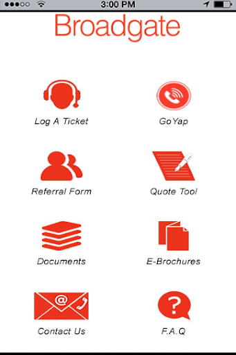 Android application Broadgate Voice screenshort