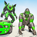 ダウンロード Gorilla Robot Car Games- Transform War Ro をインストールする 最新 APK ダウンローダ