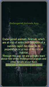Endangered Animals App-Ang An