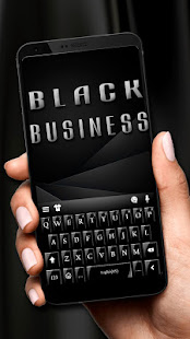 Black Business Keyboard 6.0.1216_10 APK screenshots 1