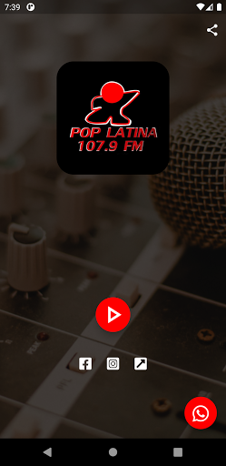 Android application Radio Pop Latina 107.9 screenshort