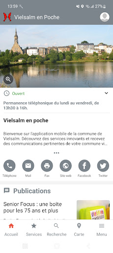 Android application Vielsalm en Poche screenshort