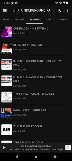 K.I.R. UNDERGROUND RADIO Screen 3