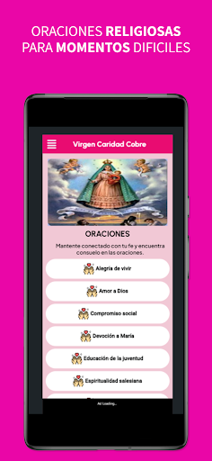 Android application Oraciones Virgen Caridad Cobre screenshort