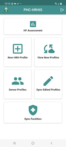 Android application NPHCDA PHC-IS screenshort
