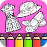 Fashion Dressup Beauty Coloring Book