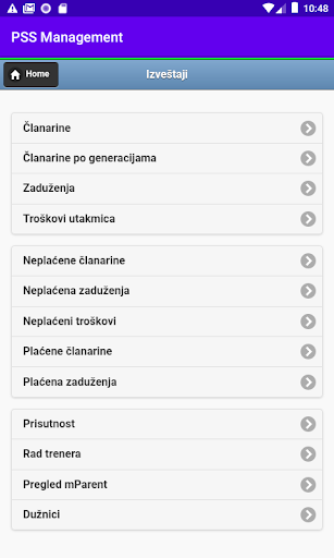 PSS management Screen 3