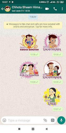 Screenshot of Chhota Bheem WAStickers