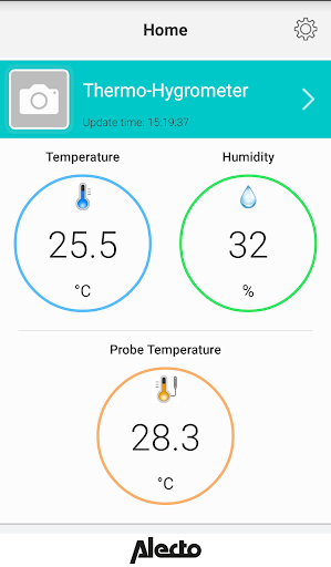 Android application Alecto Thermo-Hygro screenshort