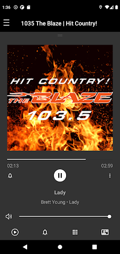 Android application 103.5 THE BLAZE screenshort