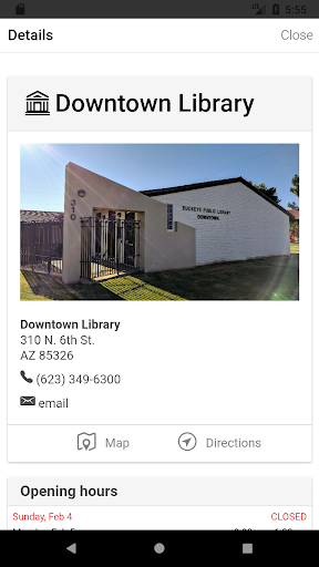 Buckeye Public Library System Screen 3