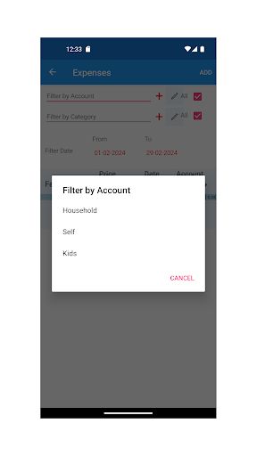 Expense Tracker Screen 3