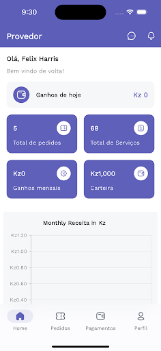 Android application Provedor Aptus screenshort
