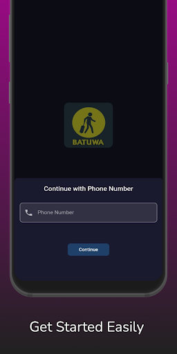 Android application Batuwa Cab screenshort