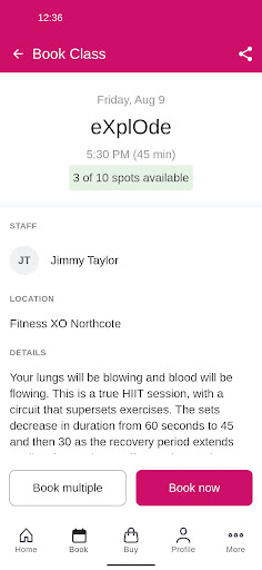 Fitness XO Screen 3