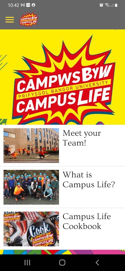 Campus Life Bangor University Screen 2