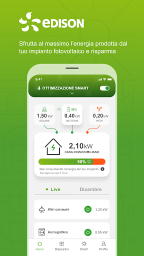 Android application Edison My Sun screenshort