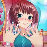 Anime Girl Nail Salon Manicure 💅 Nail Polish Game icon