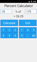 screenshot of Percent Calculator