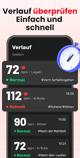 Pulsmesser - Blutdruck App screenshot 5