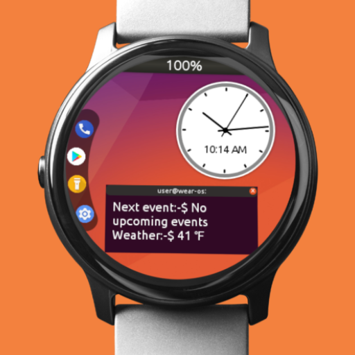 Ubuntu Theme WearOS Watch Face 1.2m Icon