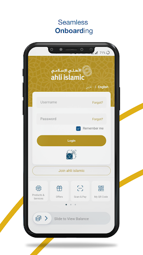 Android application Ahli Islamic M-Bank screenshort