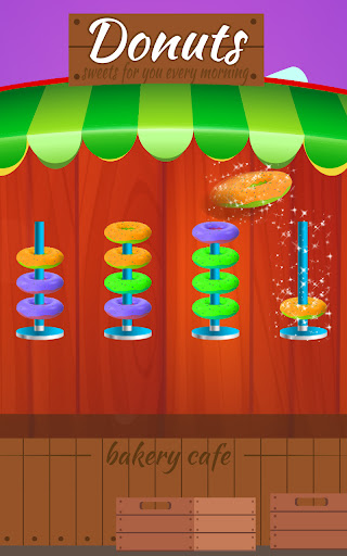 Donut Hoop Stack- Sort it 3D Screen 3