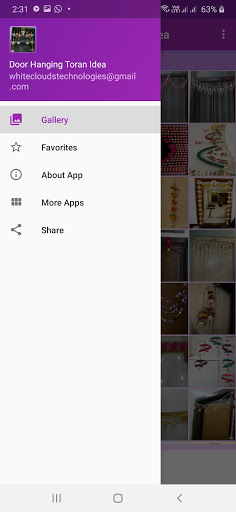 Android application Door Hanging Toran Idea screenshort