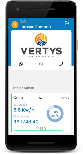 Android application Vertys Solar screenshort