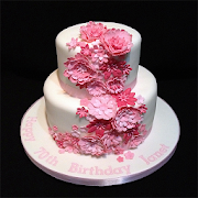 cake design with flowers