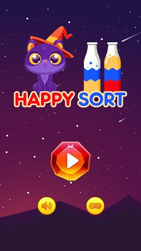 Android application Happy Sort Puzzle screenshort