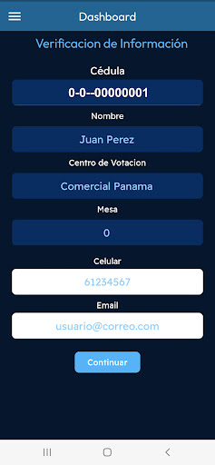 Politikapp Screen 3