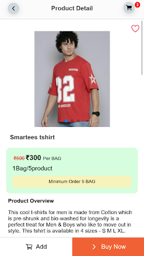 Bulk Order Mart Screen 2