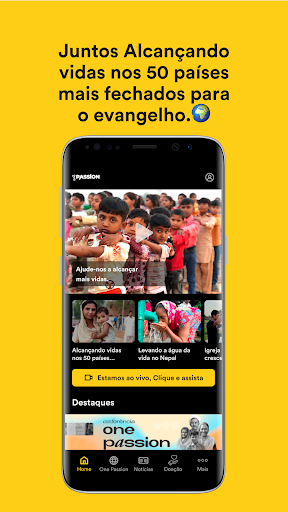 Android application One Passion Mission screenshort