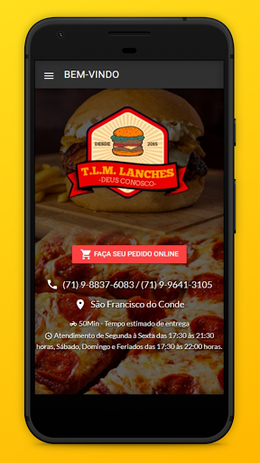 Android application T L M LANCHES screenshort