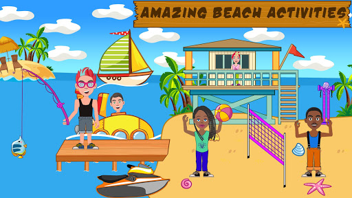 Pretend Play Beach Life: Fun Town picnic Games  screenshots 1