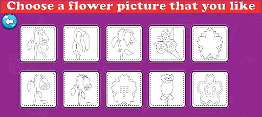 Coloring Flower Pictures Screen 3