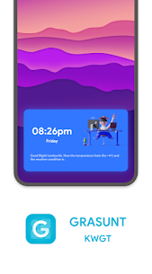 Grasunt KWGT APK- Gradient Based Widgets (PAID) Free Download 3