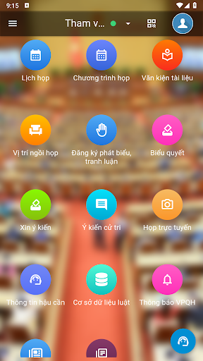 Android application C-Meet Quốc Hội screenshort
