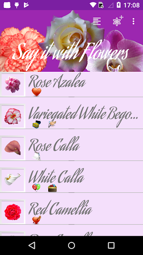 Android application Say it with Flowers Plus screenshort