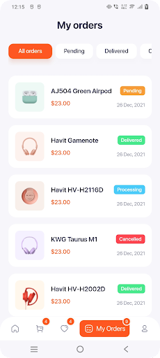 Android application Meta eCommerce - Template App screenshort